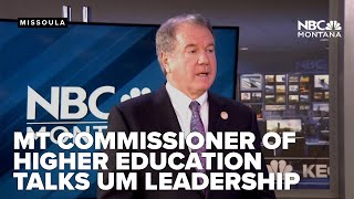 FULL INTERVIEW: Commissioner of Higher Education discusses next steps after UM president resigns