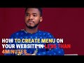 How To Add Menu Bar On Your Website in Less Than 4minutes