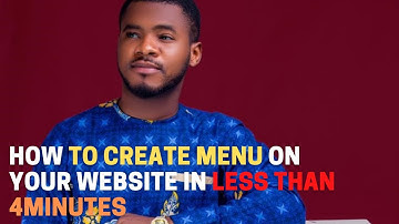 How To Add Menu Bar On Your Website in Less Than 4minutes