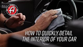 How To Quickly Detail The Interior of Your Car