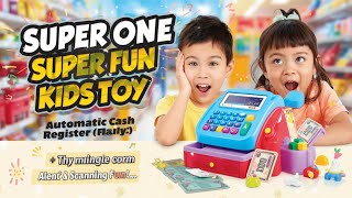 Super Fun Kids Automatic Cash Register Toy Game | Enjoy Shopping, Scanning & Counting!