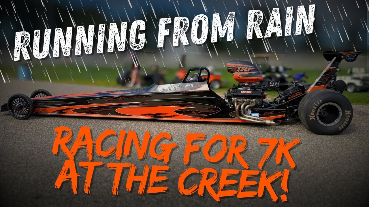Running from rain, racing for 7k at the Creek! - YouTube