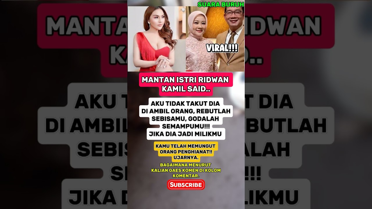 MANTAN ISTRI RIDWAN KAMIL 