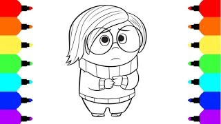 How To Draw Sadness From Inside Out - Coloring Pages
