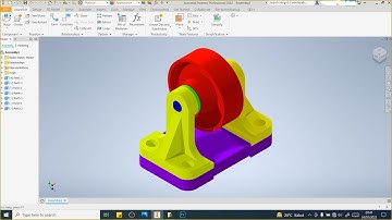 Tutorial Assembly Belt Roller Support Autodesk Inventor
