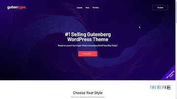 Gutentype 100% Gutenberg WordPress Theme for Modern Blog      Jurou J