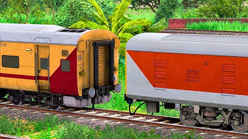 ICF UTKRISHT COUPLING LHB PARCEL VAN | BUMPY RAILROAD | RAIL | INDIAN TRAIN SIMULATOR PC GAMEPLAY