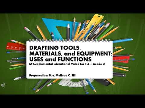 Drafting Tools, Materials, and Equipment - Uses and Functions - YouTube