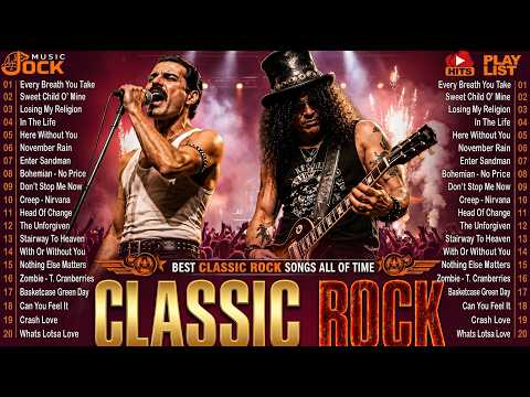 🤘 Música Rock que Nunca Envejece | Los Mejores Éxitos Históricos