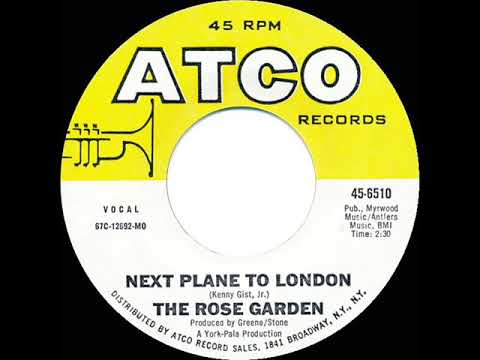 英7” Rose Garden Next Plane To London 584163 Atlantic /00080 The Rose Garden – Next Plane To London – Vinyl (3-prong Pushout