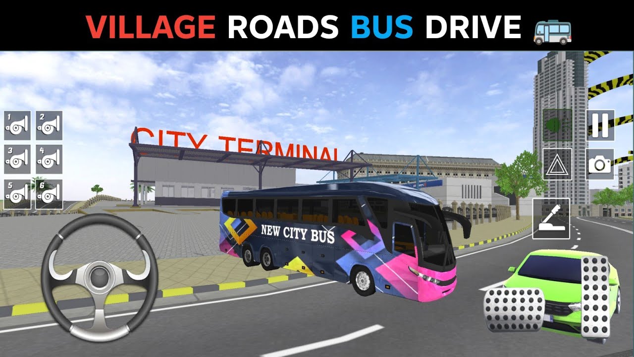 Real Tourist Bus Drive Through Village Roads | Rural Bus Driving Experience
