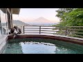 Stay at ubuya part 1 2  fuji kawaguchiko japan japanese style bedroom with secondary room mountain