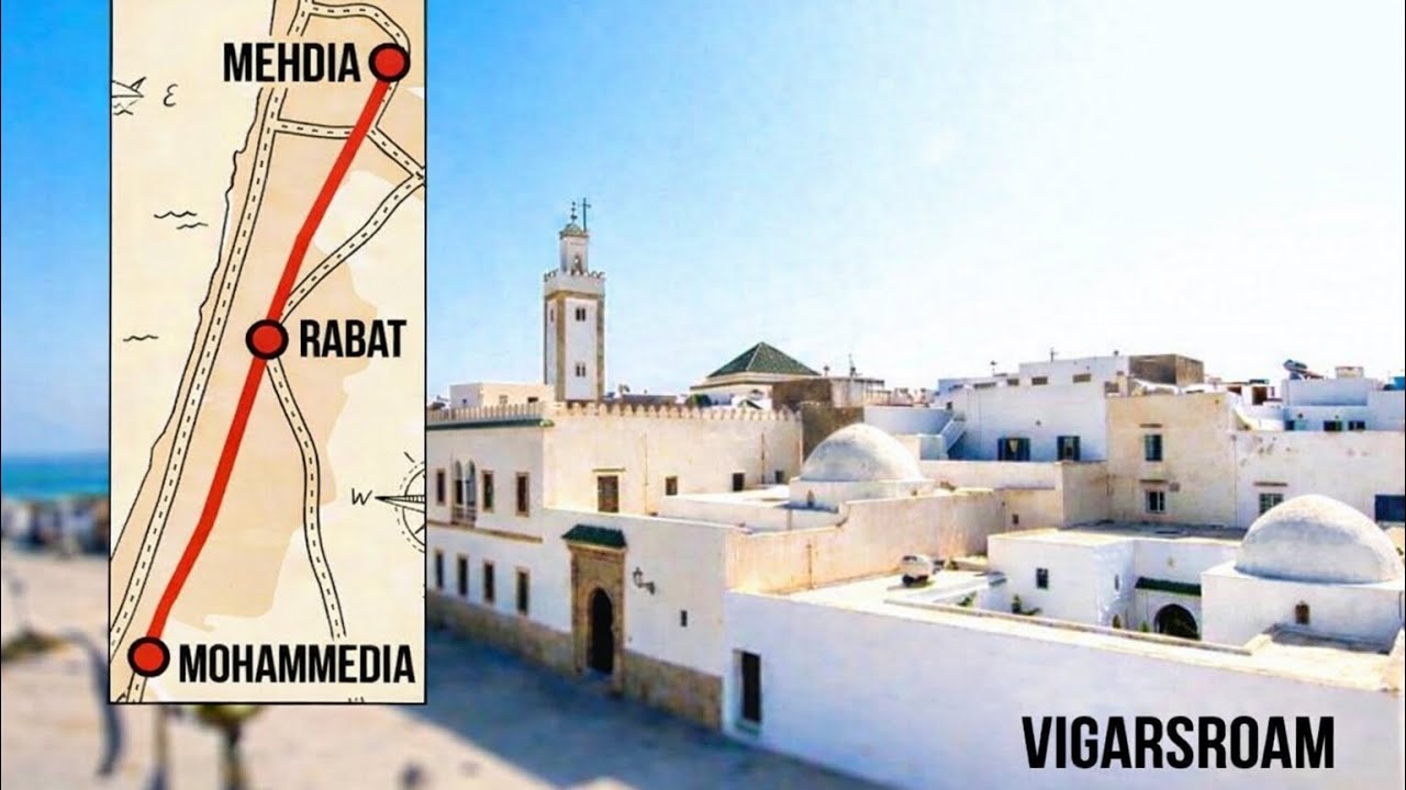 Mehdia, Kenitra to Rabat and then a stopover in Mohammedia.