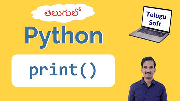 print function in Python in Telugu #python #telugu