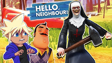 Chipmunk vs EVIL NUN Neighbor | Hello Neighbor Mods