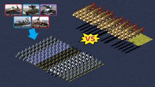 Anti-Air Mix vs Kirovs - Same Cost - Red Alert 2