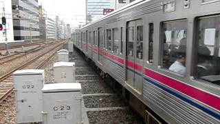 京王7000系（7709F+7422F）　各駅停車高幡不動行き到着　笹塚にて