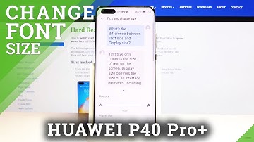 How to Change Font Size in Huawei P40 Pro+ - Text Size