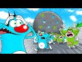 Roblox Oggy Running Away From The Giant Rock With Jack