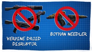 The Weapons that were TOO Dangerous for Star Wars - The Weapons Banned in the Galaxy