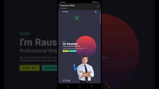 Portfolio Website Landing Page || Html, CSS & JavaScript || RAUSHAN RAJ #coding