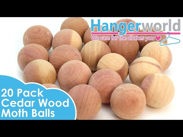 HANGERWORLD - Pack of 20 Cedar Wood Moth Balls 