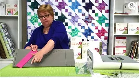 How to Cut Diamonds with AccuQuilt GO! Strip Cutter Dies