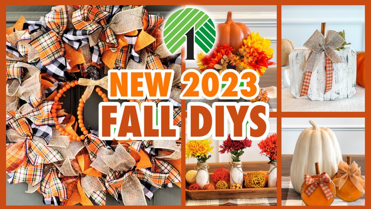 NEW Dollar Tree 1 Fall DIYS Quick Easy Fall DIY Home Decor 2023 new dollar tree 1 fall diys quick easy fall diy home decor 2023