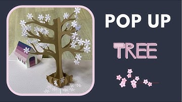 Pop Up Tree with House | Scrapbook Page | Tutorial