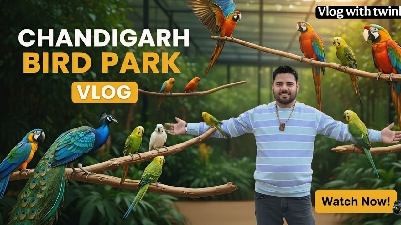 India’s Most Beautiful Bird Park || Chandigarh Bird Park Full Tour || Vlog with twinky||