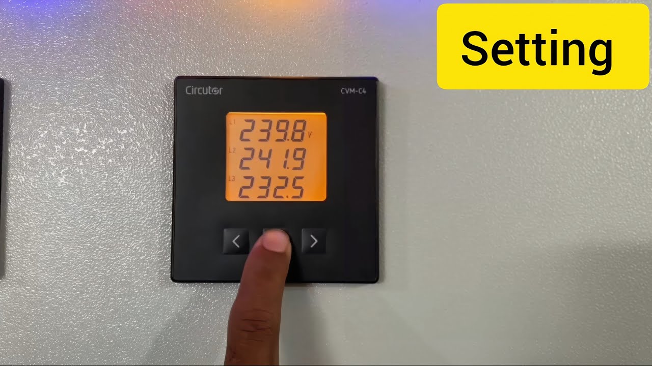 Energy Analyzer Meter Ki Setting Complete Explain - YouTube