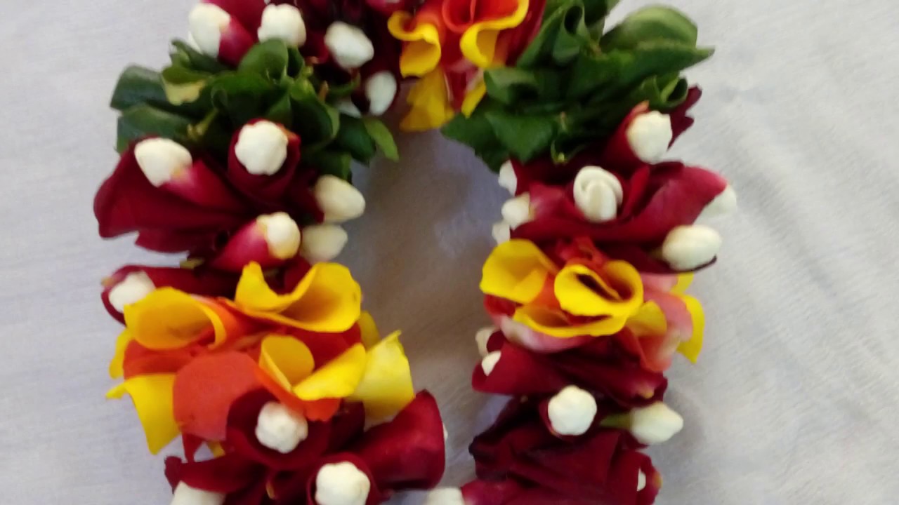 Latest Veni Designs, Veni Making at Home, Rose Petals Garland, Latest