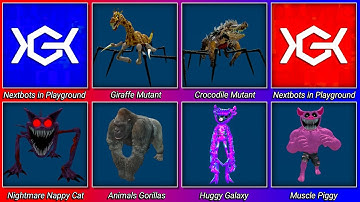Nextbots in Playground Mod Update Sandbox Zoochosis,Mecha Poppy Playtime War Night Gameplay