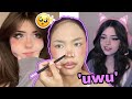 I TRIED FOLLOWING "HANNAH OWO" E-GIRL MAKEUP!