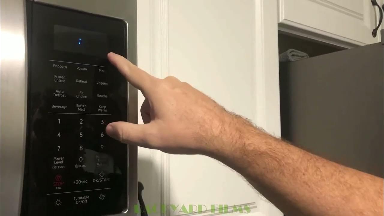 How to set the time on a samsung microwave oven youtube