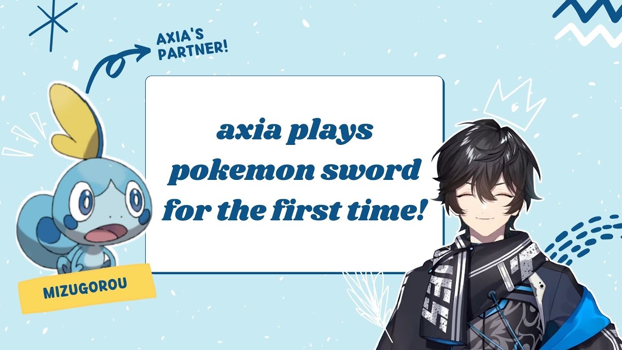 (eng sub) axia plays pokemon sword for the first time!