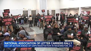 National Association of Letter Carriers rally on South Side ahead of USPS contract negotiations