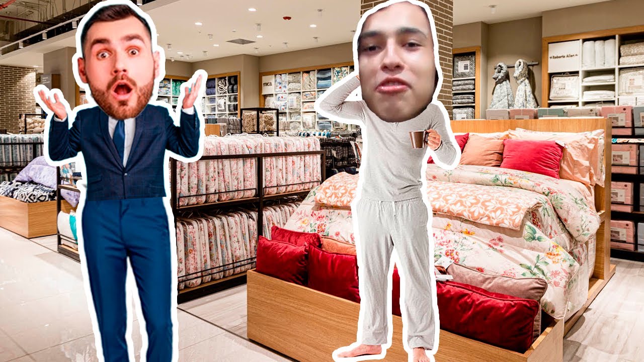 Durmiendo en camas de tiendas