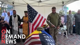 Ukrainian Soldiers Bury Their US Army Veteran 'Friend'