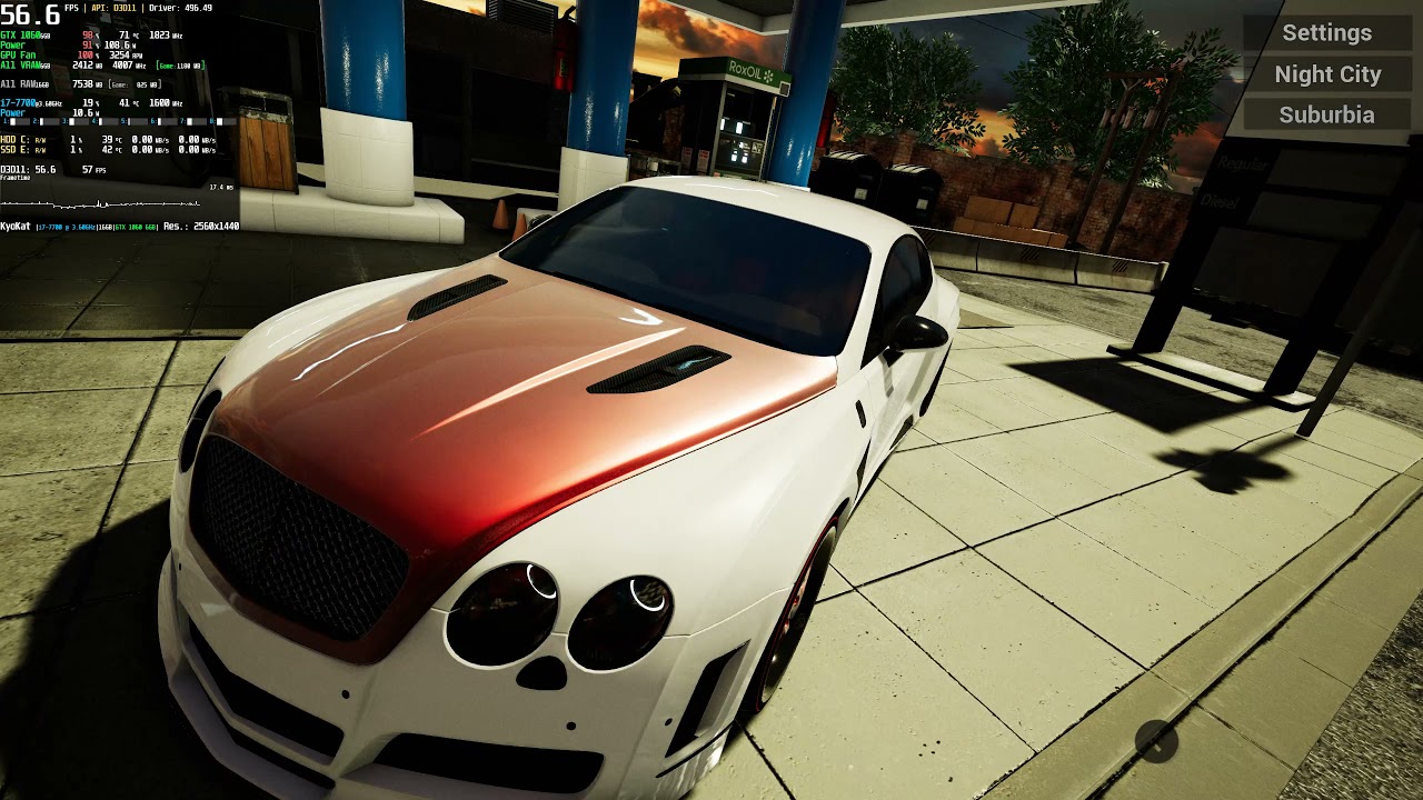 Car Tuning Simulator 1440p 60 FPS GTX 1060 Benchmark TestDrive YouTube