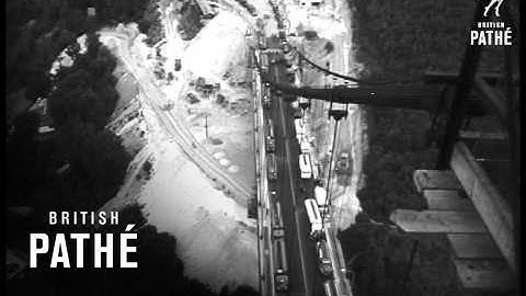 Tancarville Bridge Passes Resistance Tests (1959)