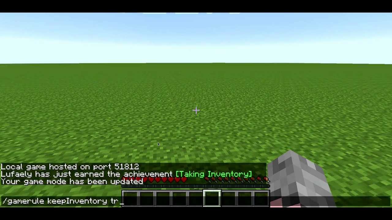 Como Usar Keep Inventory No Minecraft Youtube