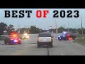 BEST PURSUITS 2023. Police DESTROYING suspects Car. Epic Pit Maneuver.