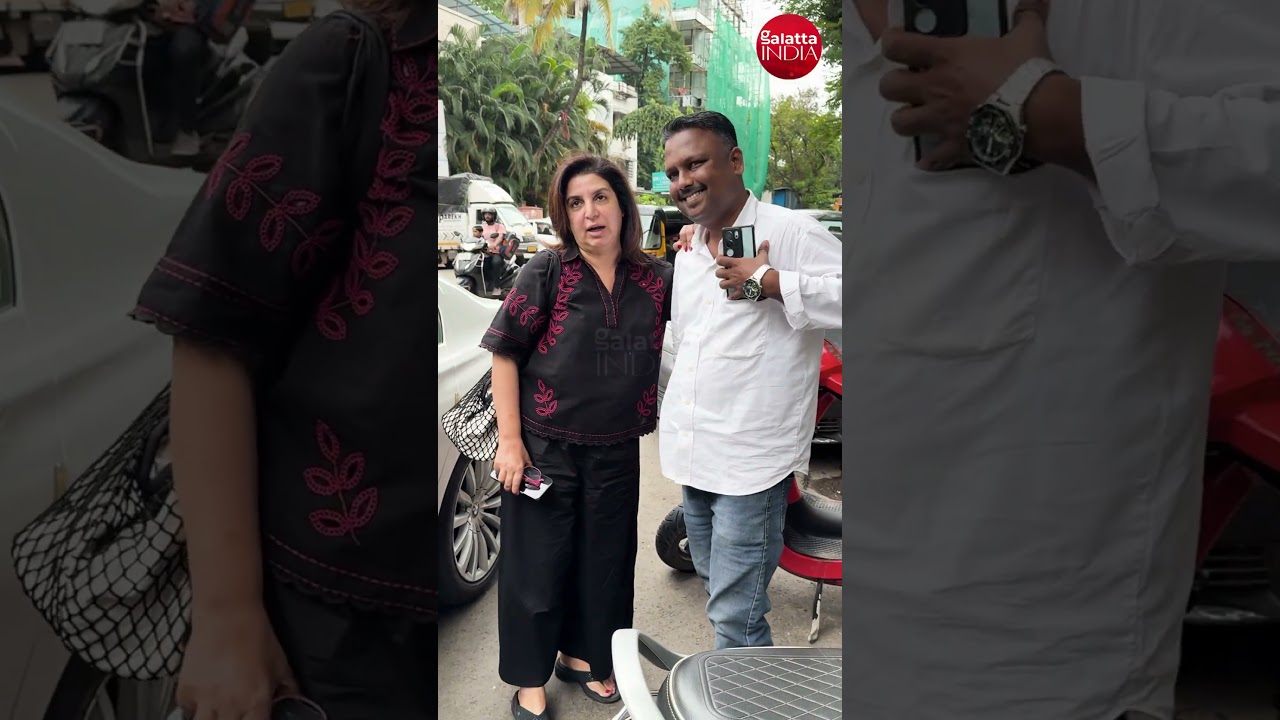 Farah Khan looking effortlessly chic ✨🖤❤️Spotted at Bandra 