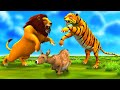 गर्भवती हिरणी बच्चा का नसीब बाघ और शेर का हमला Pregnant Deer Baby Tiger And Lion Attack Moral Story