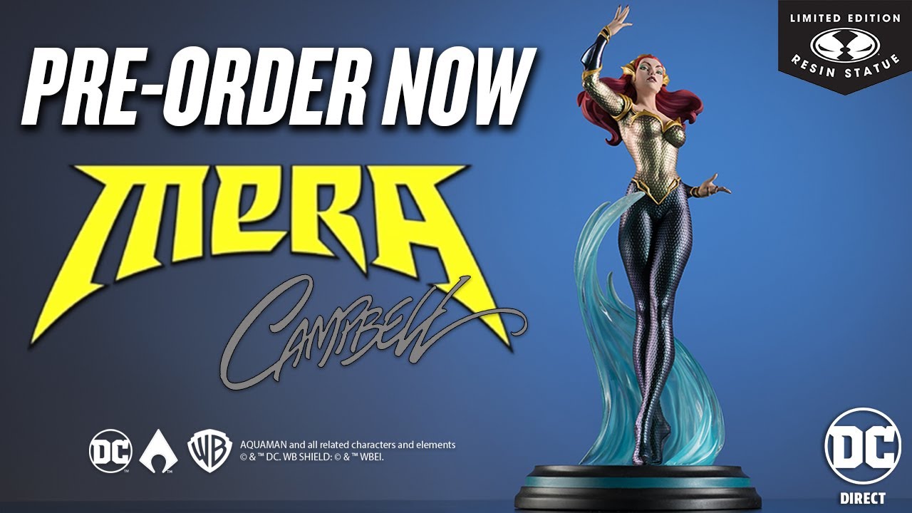 Mera™ 1:8th Scale DC Direct Resin Statue by J. Scott Campbell | Available for Pre-Order NOW