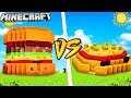 HAMBURGER DOM VS PIZZA DOM MINECRAFT Vito VS Gplay Challenge