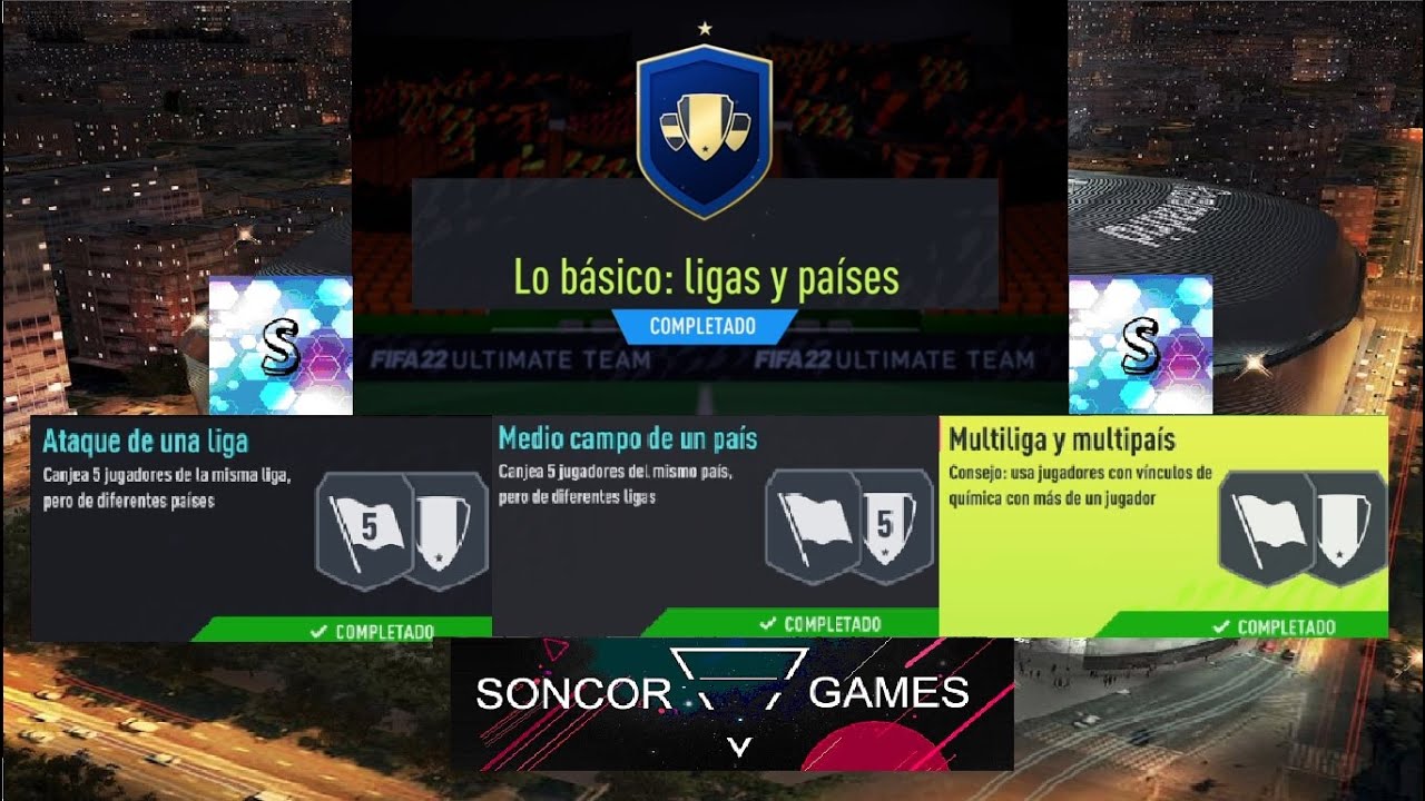 FIFA 22 SBC LO BASICO: LIGAS Y PAISES COMPLETADO FACIL Y BARATO - YouTube