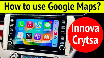 How to use google maps in Innova Crysta? Navigation in Toyota Innova Crysta using Android Auto 2025