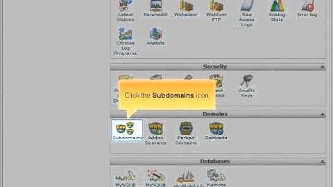 Como crear un subdominio en el panel de control cPanel